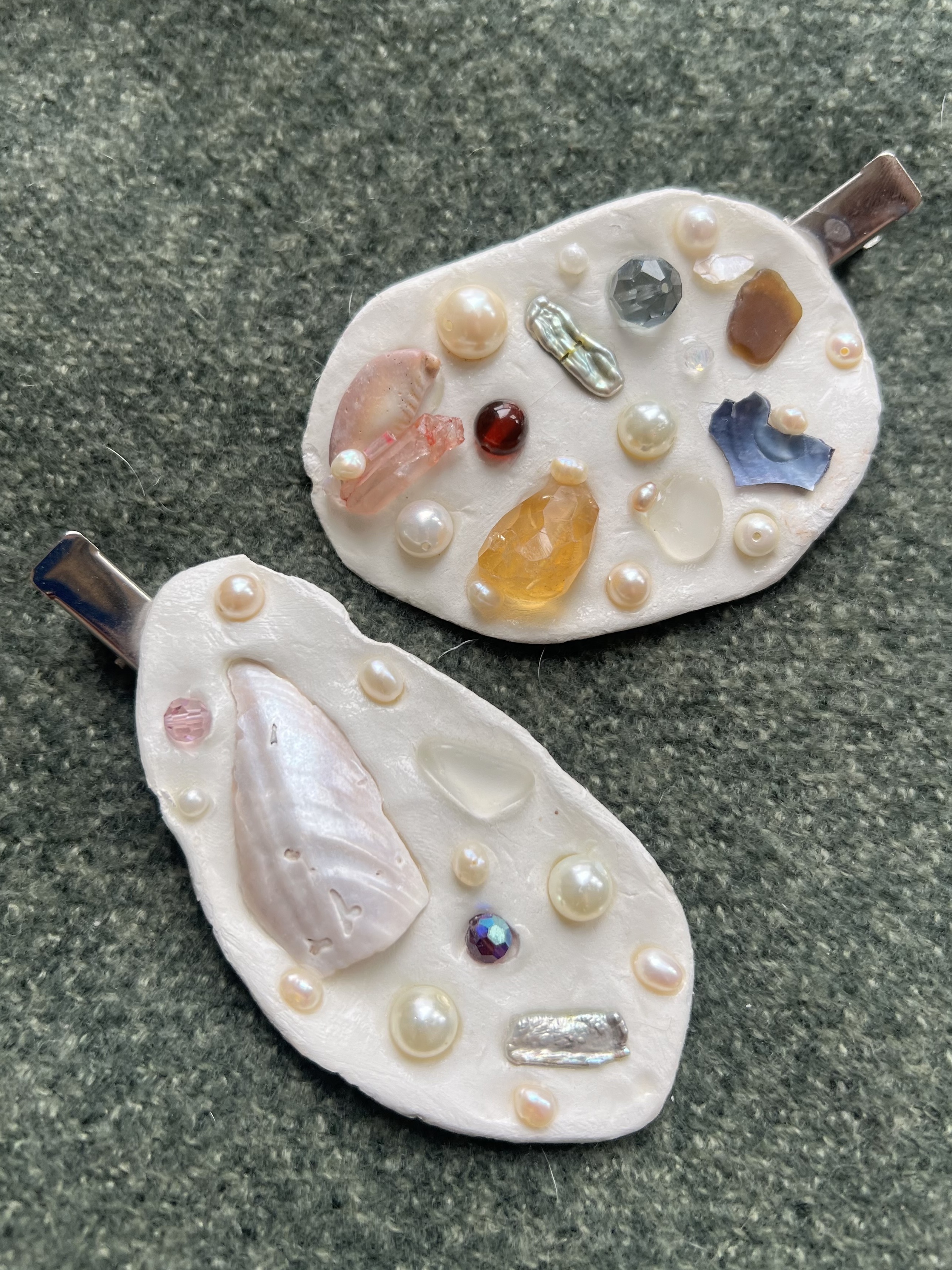 Jeweled Hair Clips